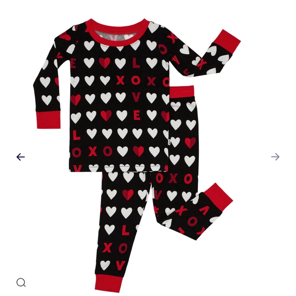 Iittle sleepies limited edition heart pjs